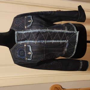 GIANFRANCO FERRE DENIM JACKET SIZE 6